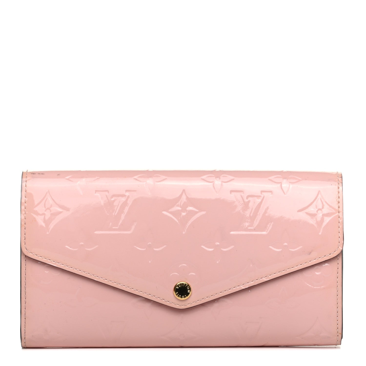 Louis Vuitton Vernis Sarah Wallet NM Rose Ballerine 1 of 6