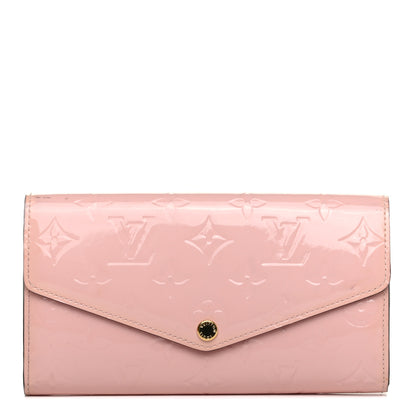 Louis Vuitton Vernis Sarah Wallet NM Rose Ballerine 1 of 6
