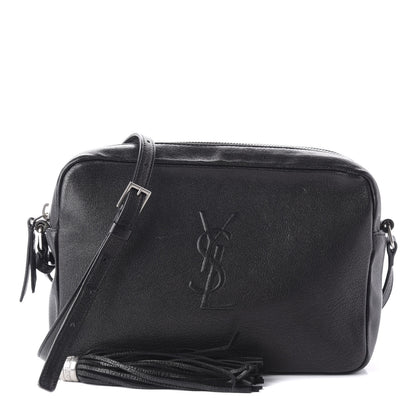 Saint Laurent Lambskin Monogram Small Lou Camera Bag Black 1 of 10