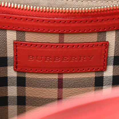 Burberry Haymarket Check Small Canterbury Tote Military Red 6 of 13
