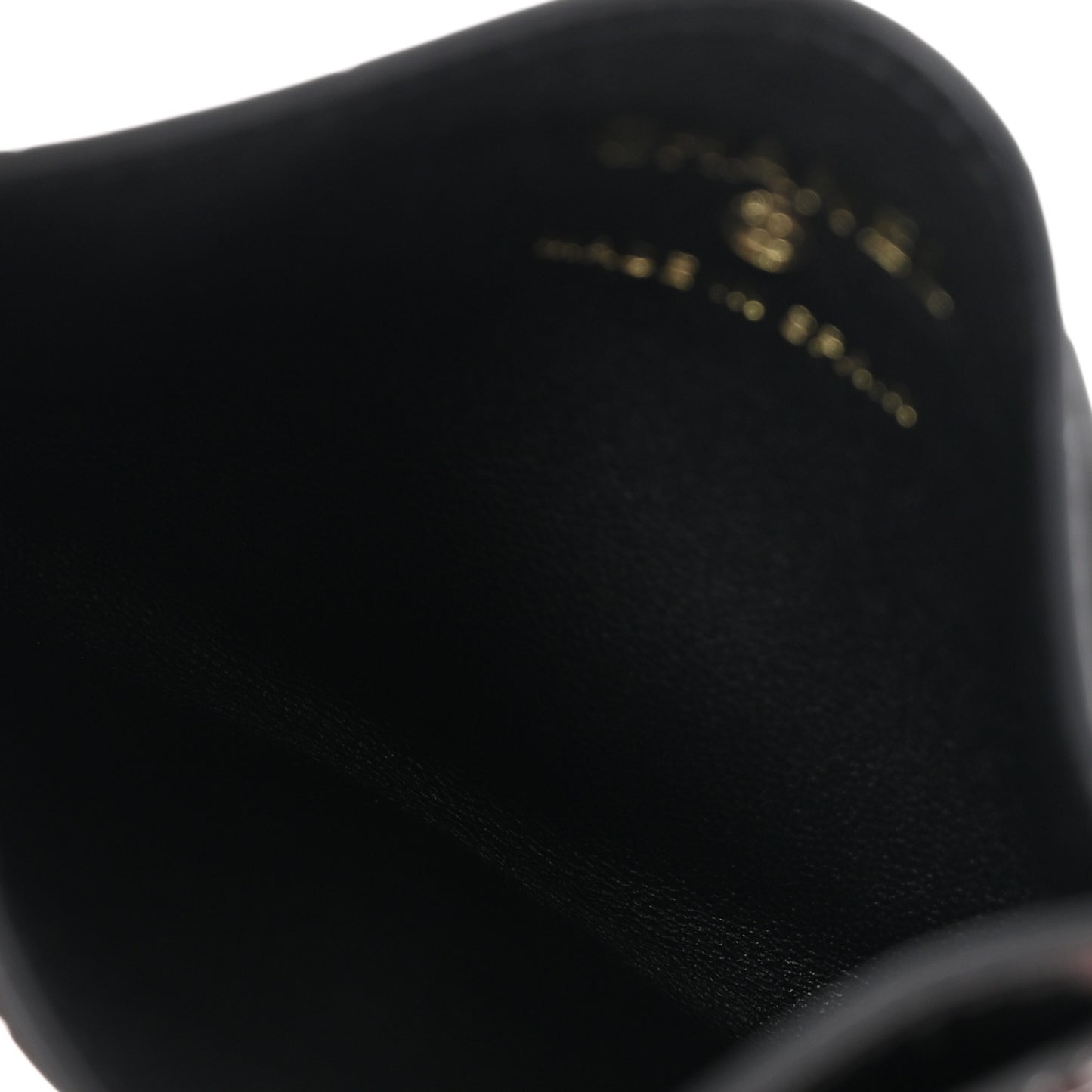 Calfskin Crocodile Embossed Crococo Card Holder Black