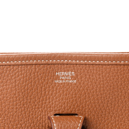 Hermes Taurillon Clemence Evelyne III PM Gold 8 of 11