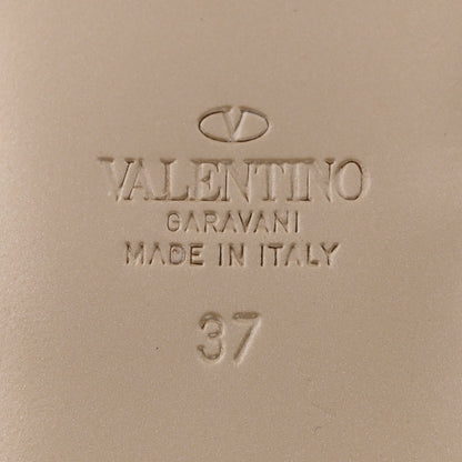 Valentino Garavani Calfskin Nappa Rockstud Ankle Wrap Flat Thong Sandals 37 Rouge Pur 6 of 11