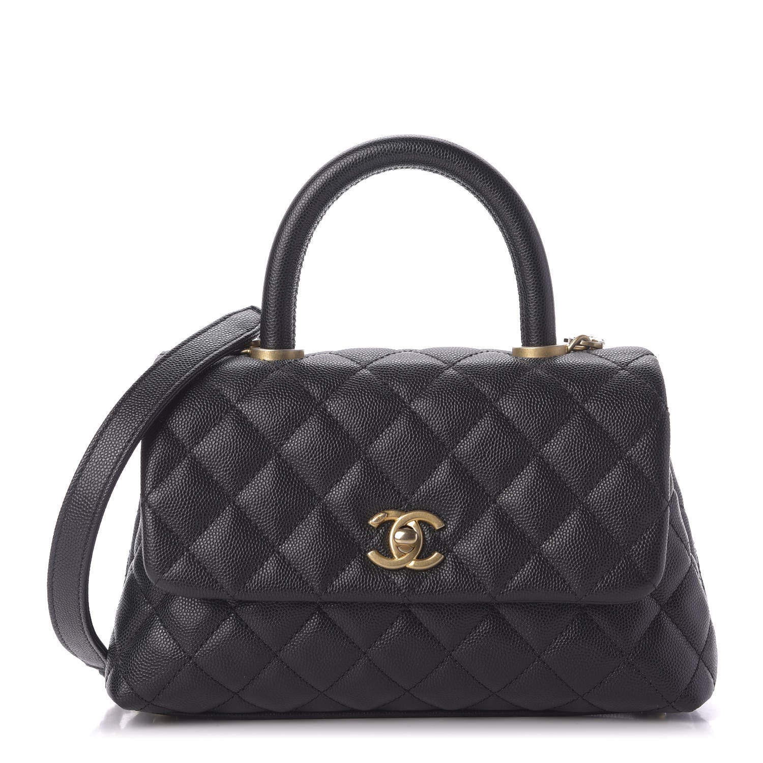 Chanel Caviar Quilted Mini Coco Handle Flap Black 1 of 9