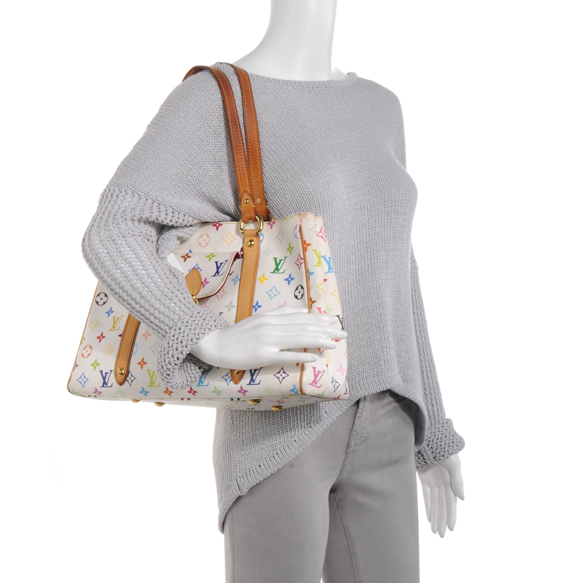 Louis Vuitton Monogram Multicolor Aurelia MM White 2 of 8