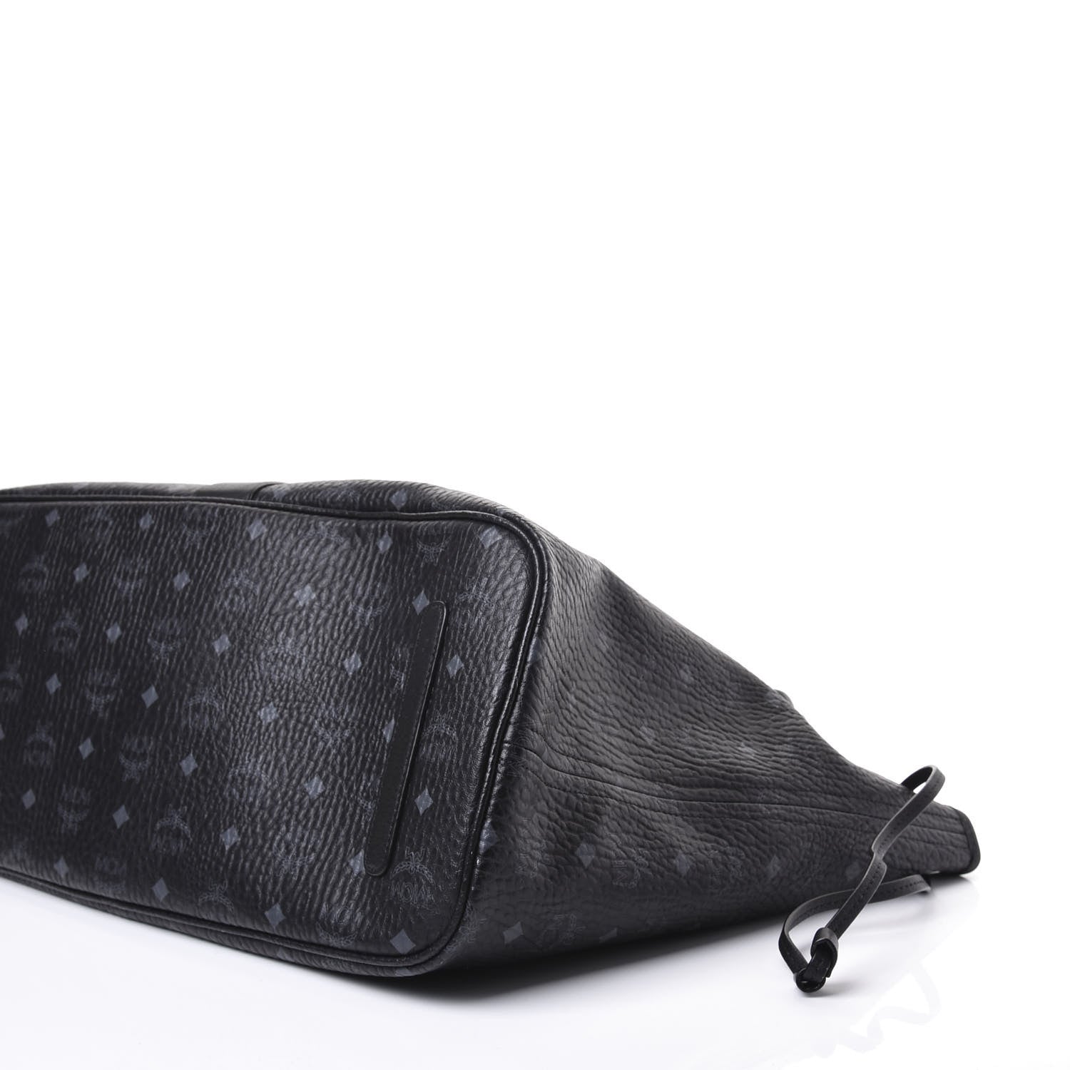 MCM Visetos Large Liz Reversible Shopper Tote Black 6 of 19