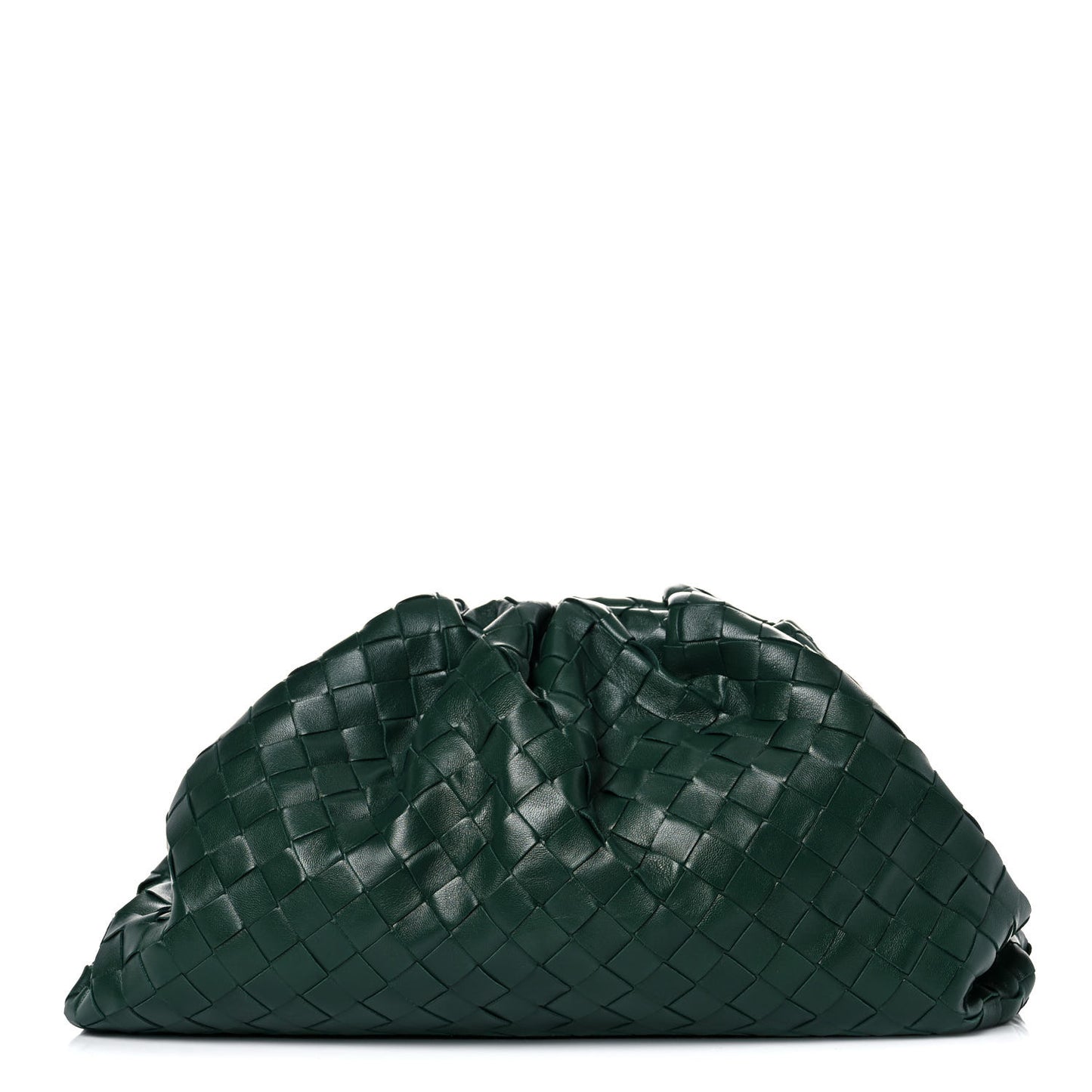 Nappa Maxi Intrecciato The Pouch Oversized Clutch Raintree