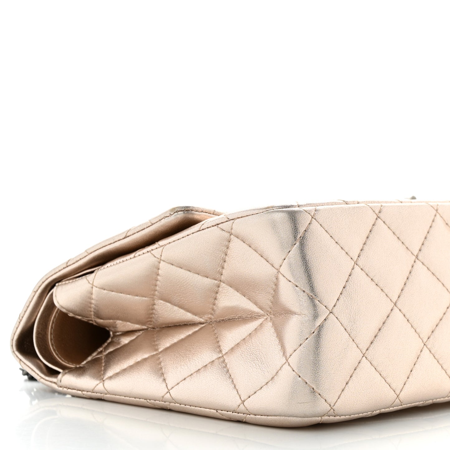 Metallic Calfskin Quilted 2.55 Reissue 226 Flap Gold