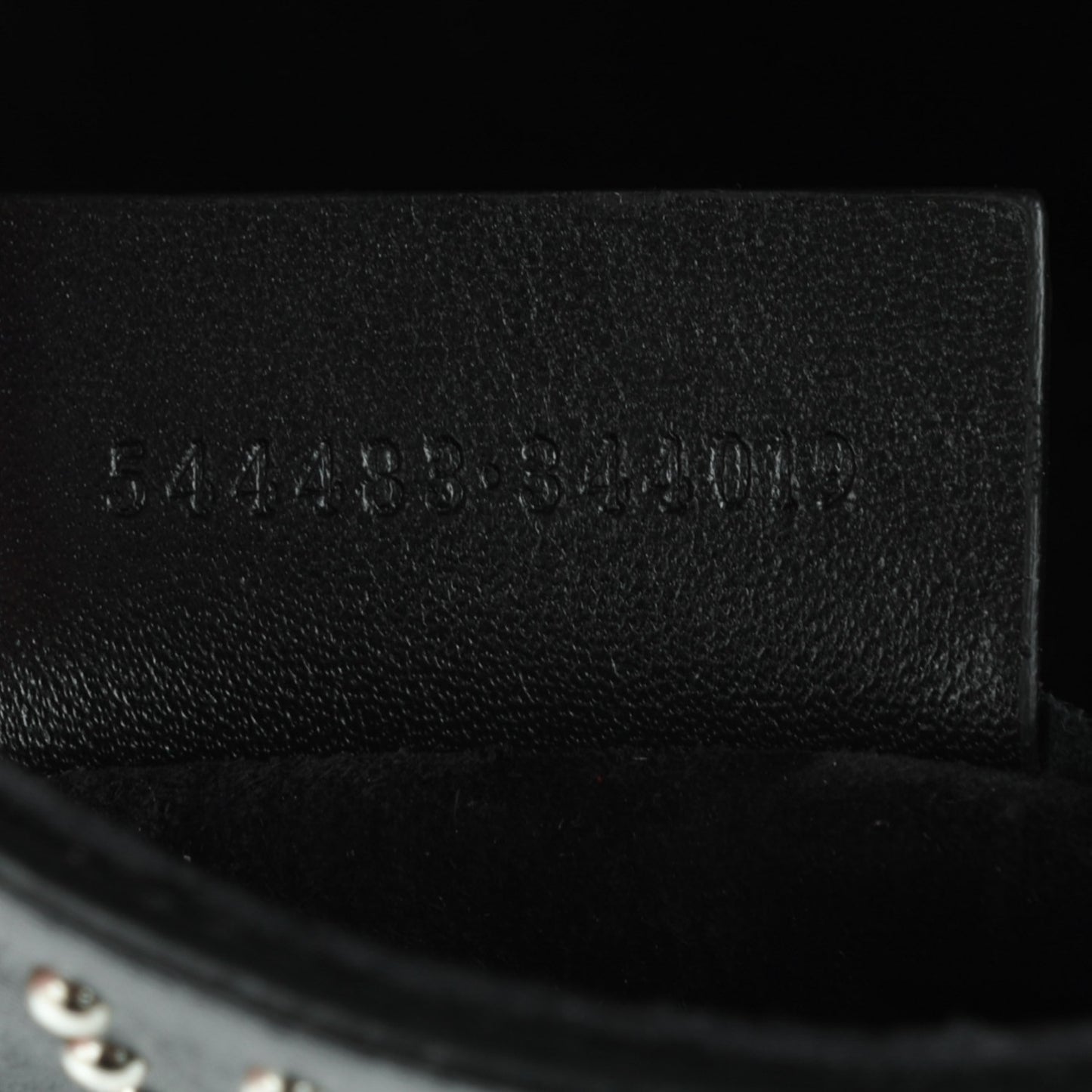 Calfskin Studded Mini Heroine Chain Satchel Black