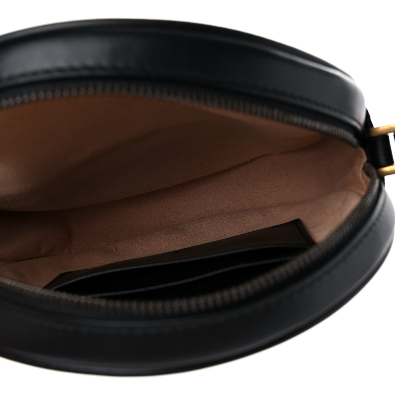 Gucci Calfskin Matelasse GG Marmont Round Wrist Wallet Black 5 of 10