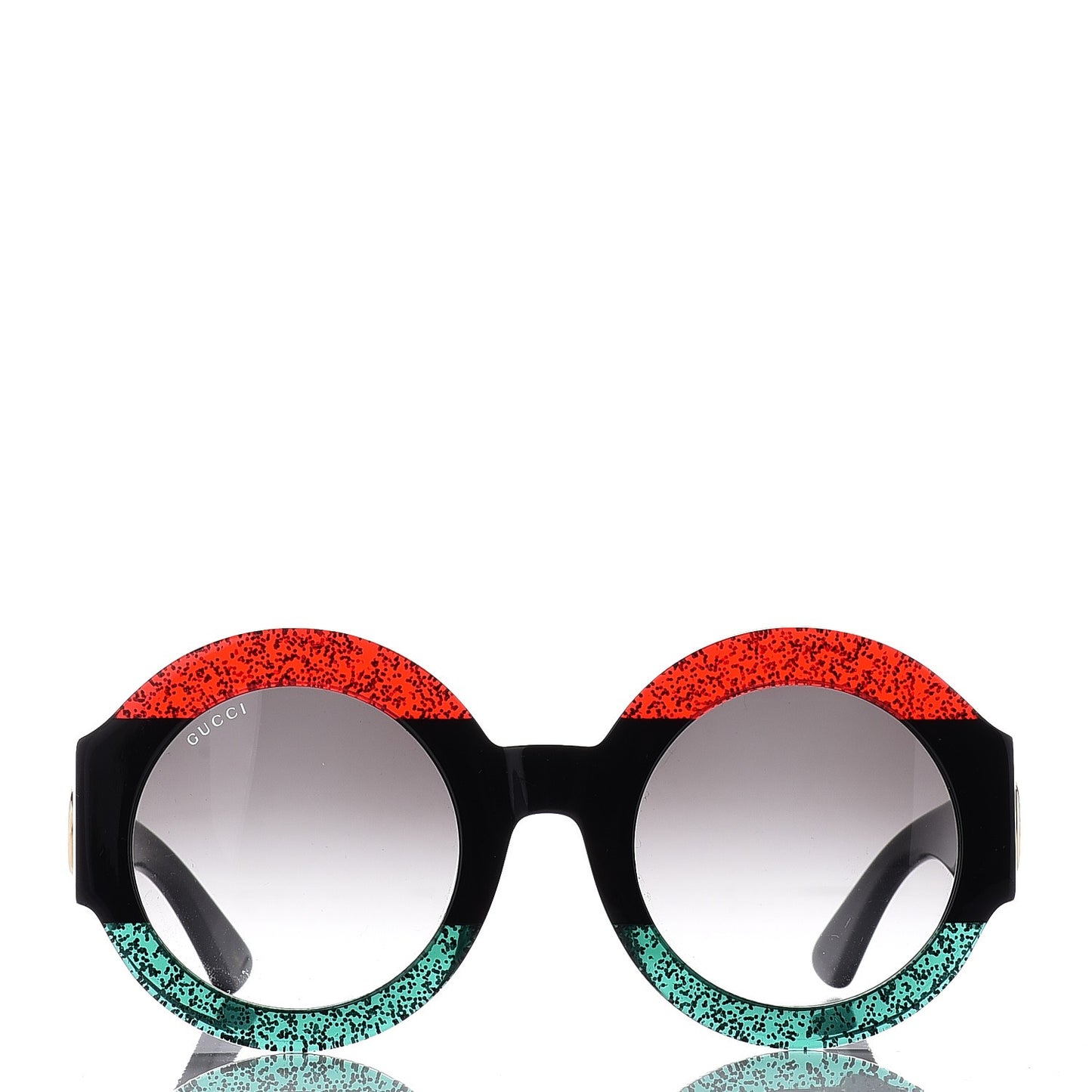 Acetate Round GG0084S Sunglasses Black Red Green