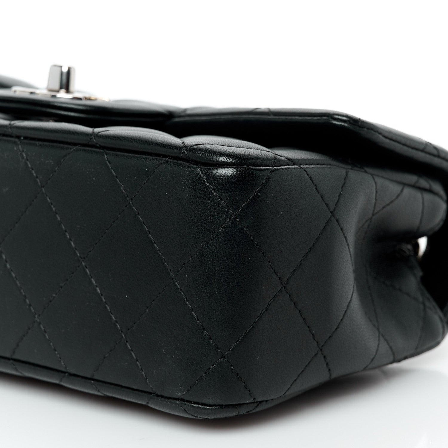 Chanel Lambskin Quilted Mini Rectangular Flap Black 11 of 11