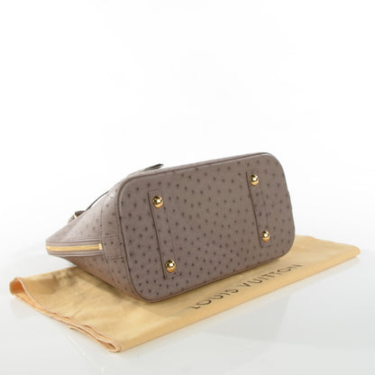 Louis Vuitton Ostrich Alma PM Gris 4 of 7