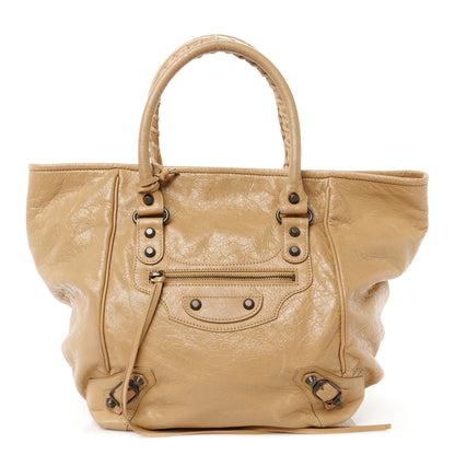 Balenciaga Agneau Classic Hardware S Sunday Tote Beige 1 of 12