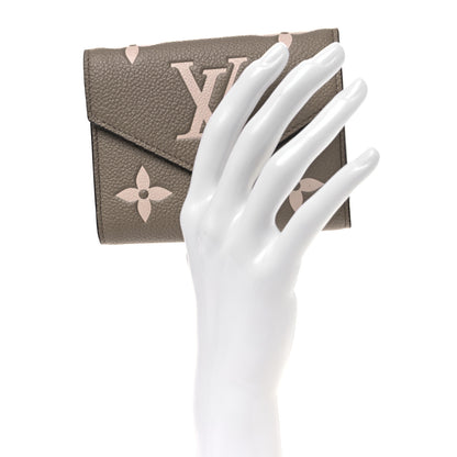 Louis Vuitton Empreinte Monogram Giant Victorine Wallet Tourterelle Creme 2 of 7
