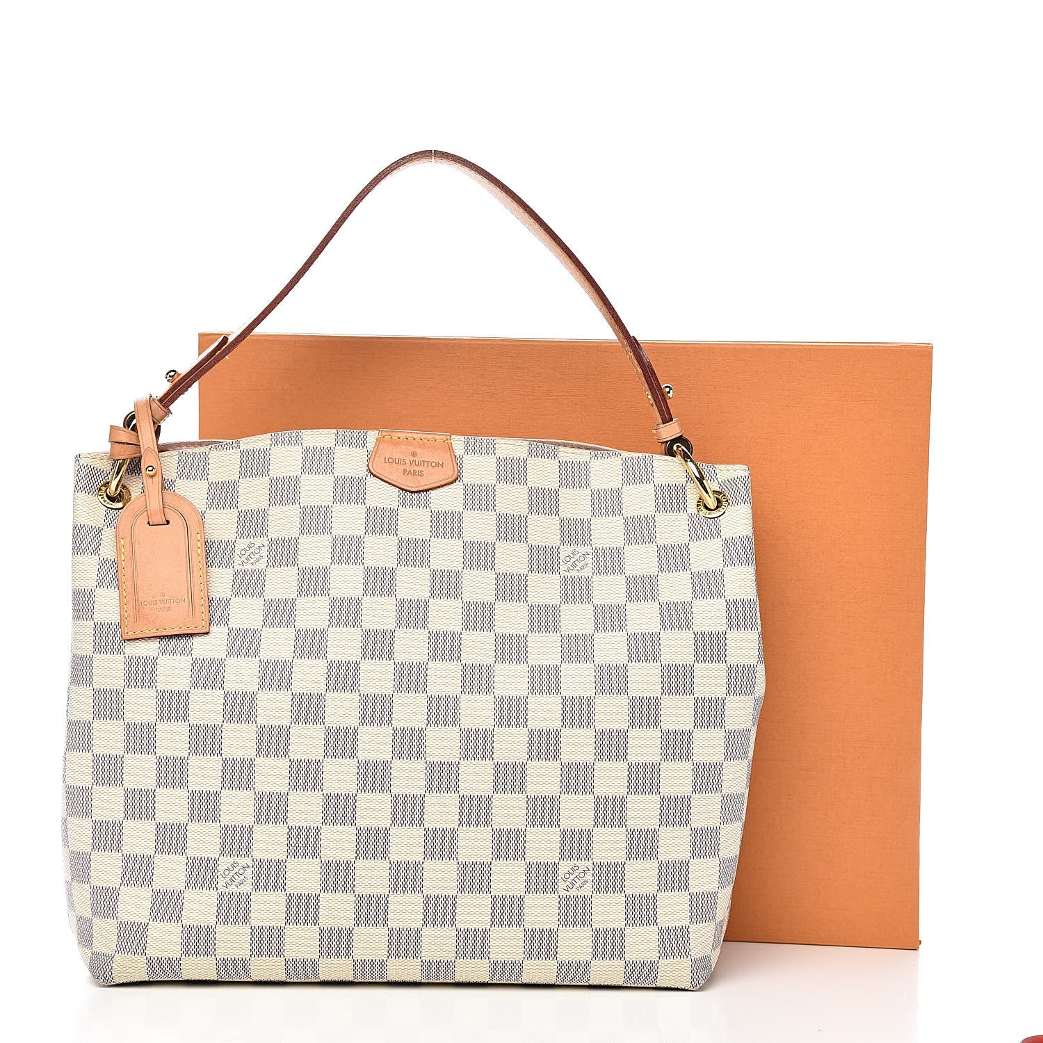 Louis Vuitton Damier Azur Graceful PM Rose Ballerine 14 of 14