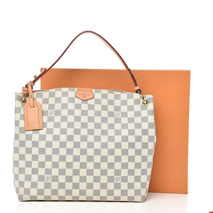 Louis Vuitton Damier Azur Graceful PM Rose Ballerine 14 of 14