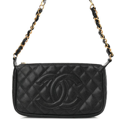 Chanel Caviar Quilted Timeless CC Shoulder Bag Black 8 of 10
