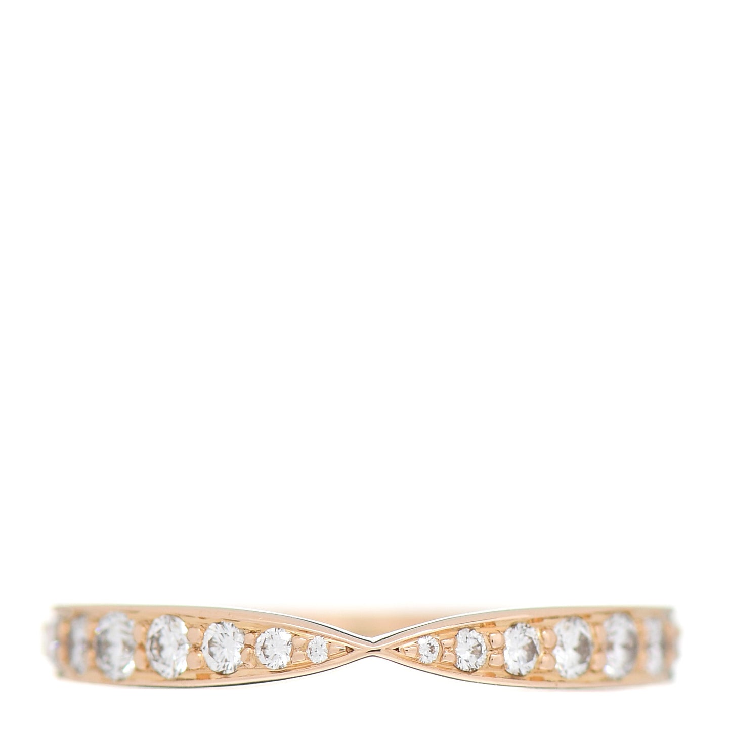 18K Rose Gold Diamond Harmony Band Ring 47 4