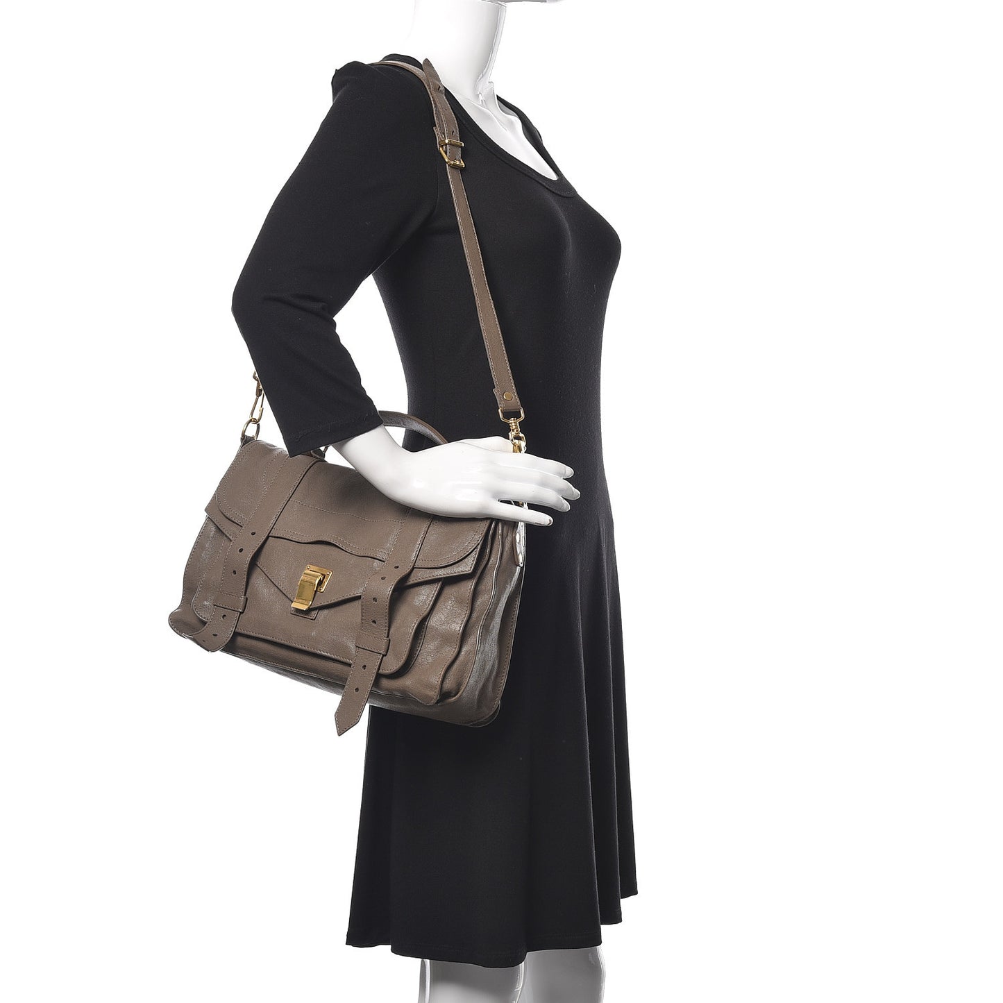 Lambskin Medium PS1 Satchel Smoke