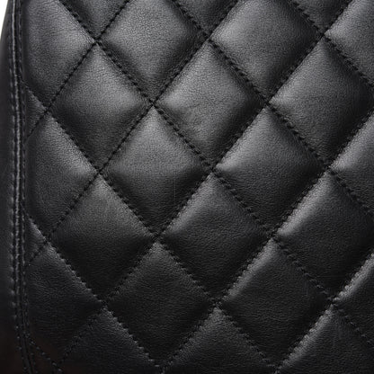 Chanel Calfskin Quilted CC Shopping Tote Black 12 of 16