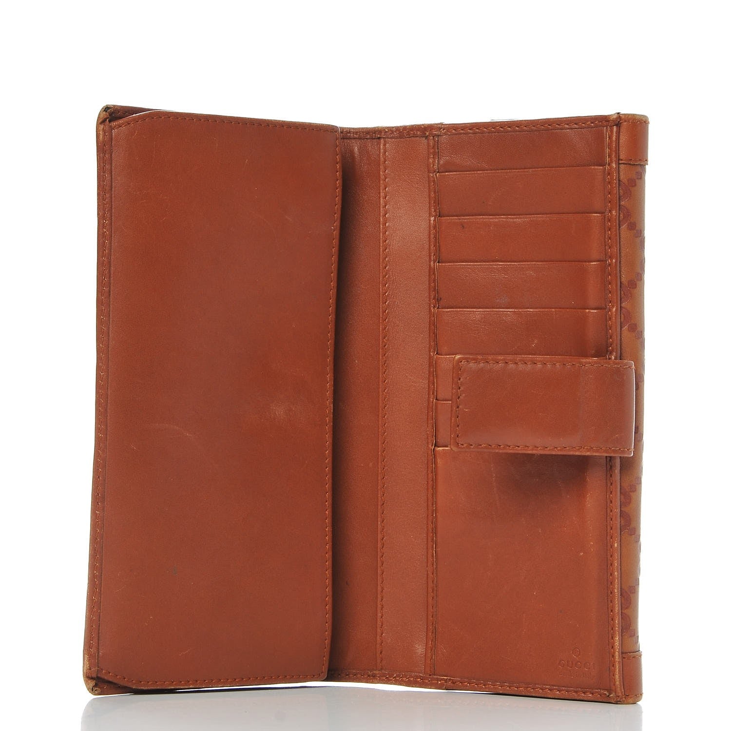 Gucci Guccissima Punch Continental Flap Wallet Brown 5 of 11