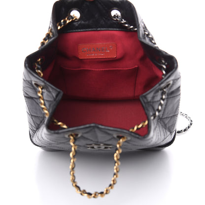 Chanel Aged Calfskin Quilted Small Gabrielle Backpack Black 5 of 11