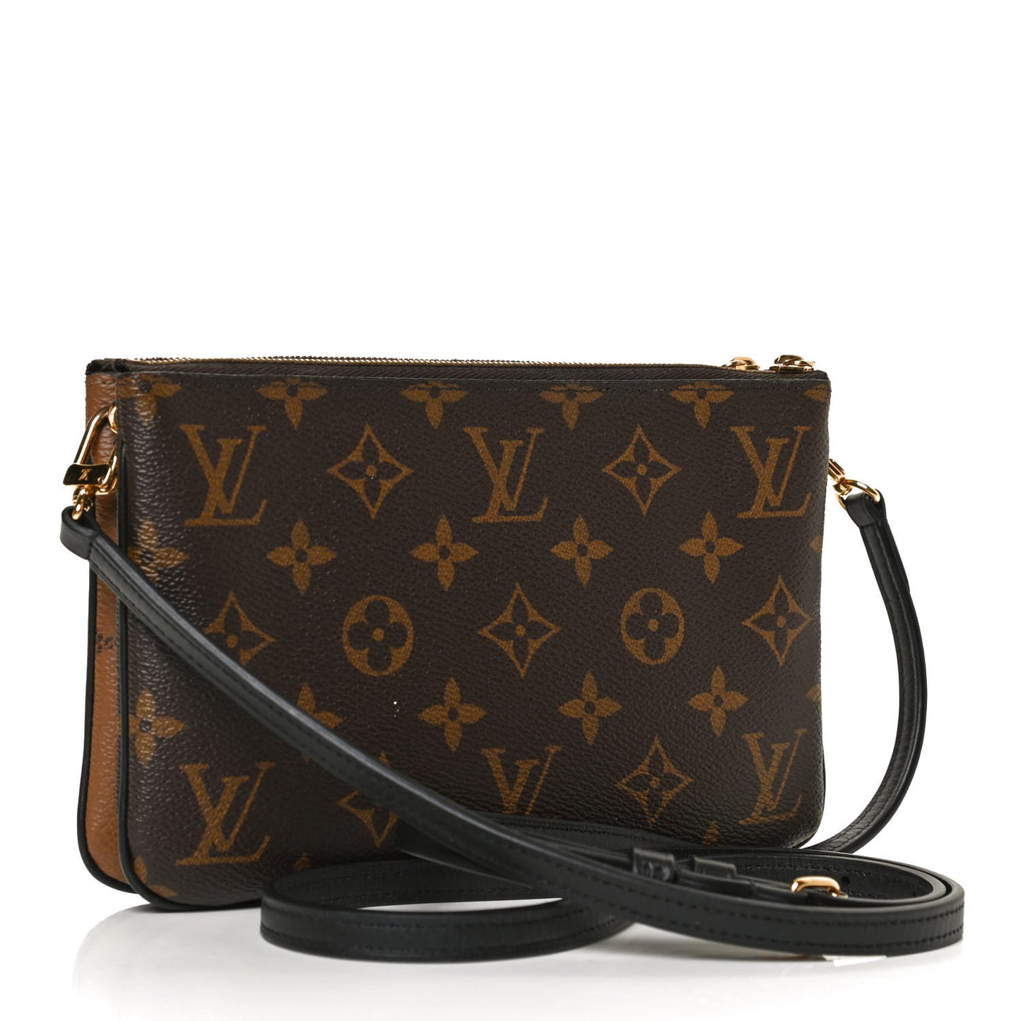 Reverse Monogram Giant Double Zip Pochette