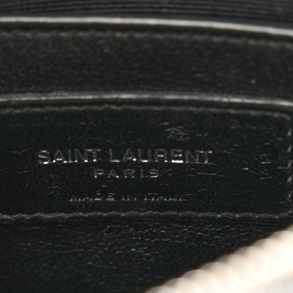 Saint Laurent Calfskin Y Quilted Monogram Small Loulou Chain Satchel Earth 7 of 13