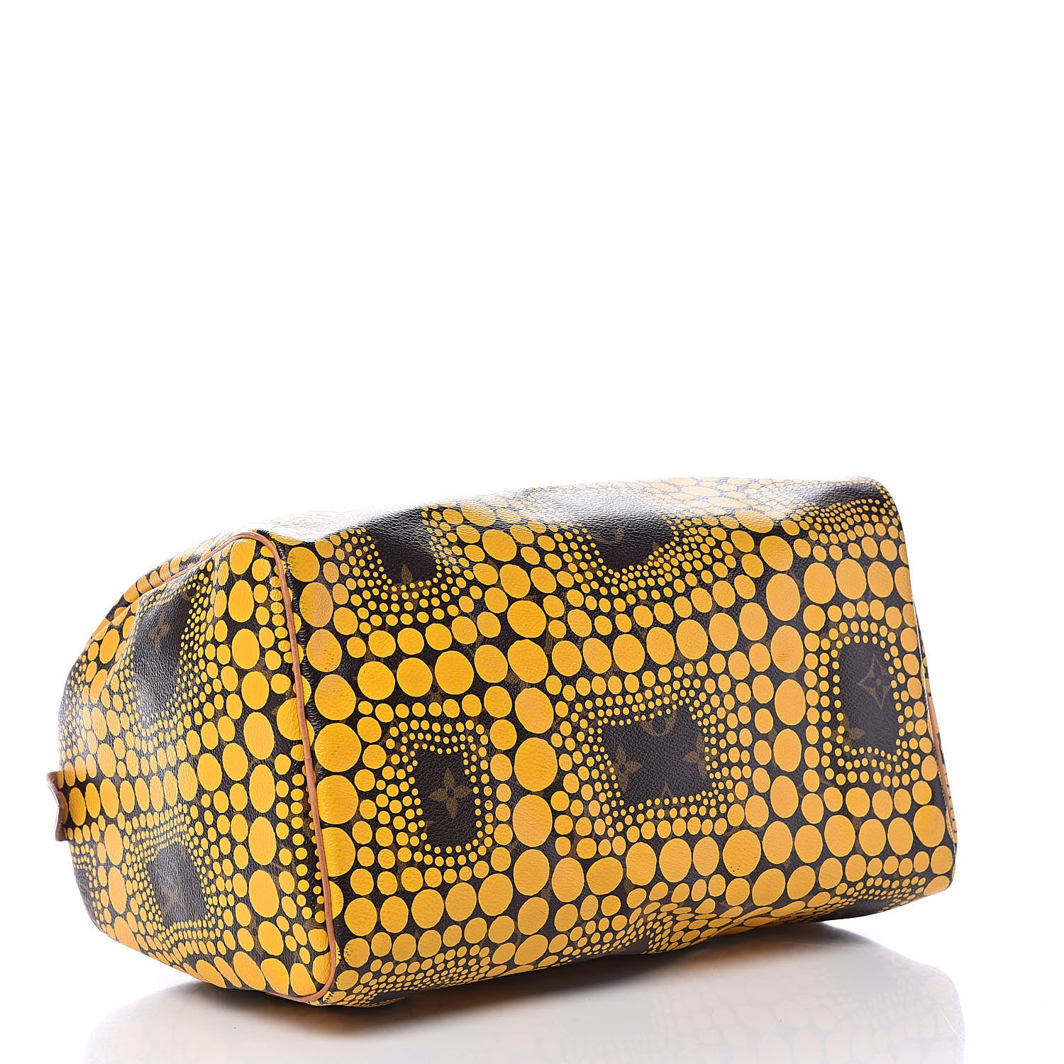 Louis Vuitton Monogram Kusama Town Speedy 30 Yellow 4 of 15