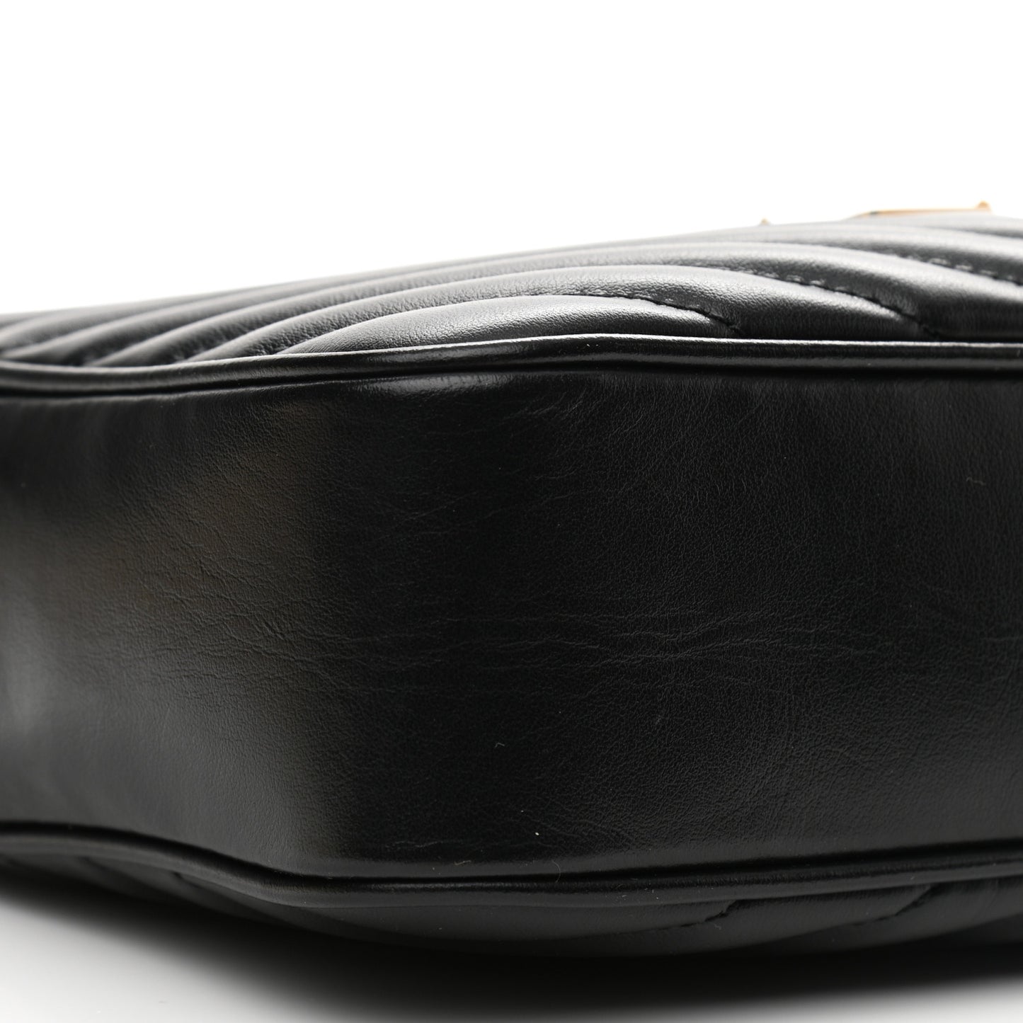 Calfskin Matelasse Monogram Lou Camera Bag Black