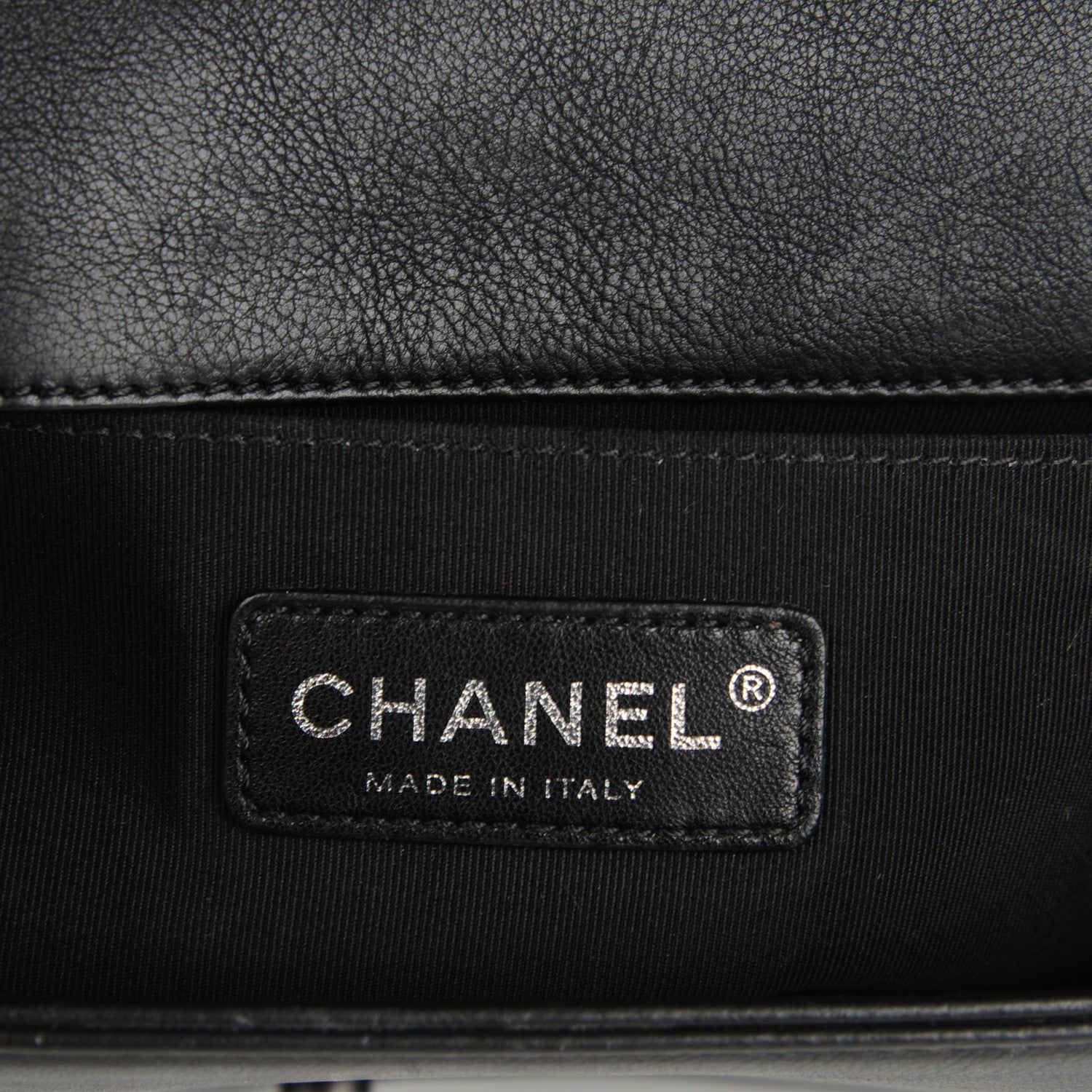 Chanel Calfskin Quilted Medium Boy Flap Black 7 of 9