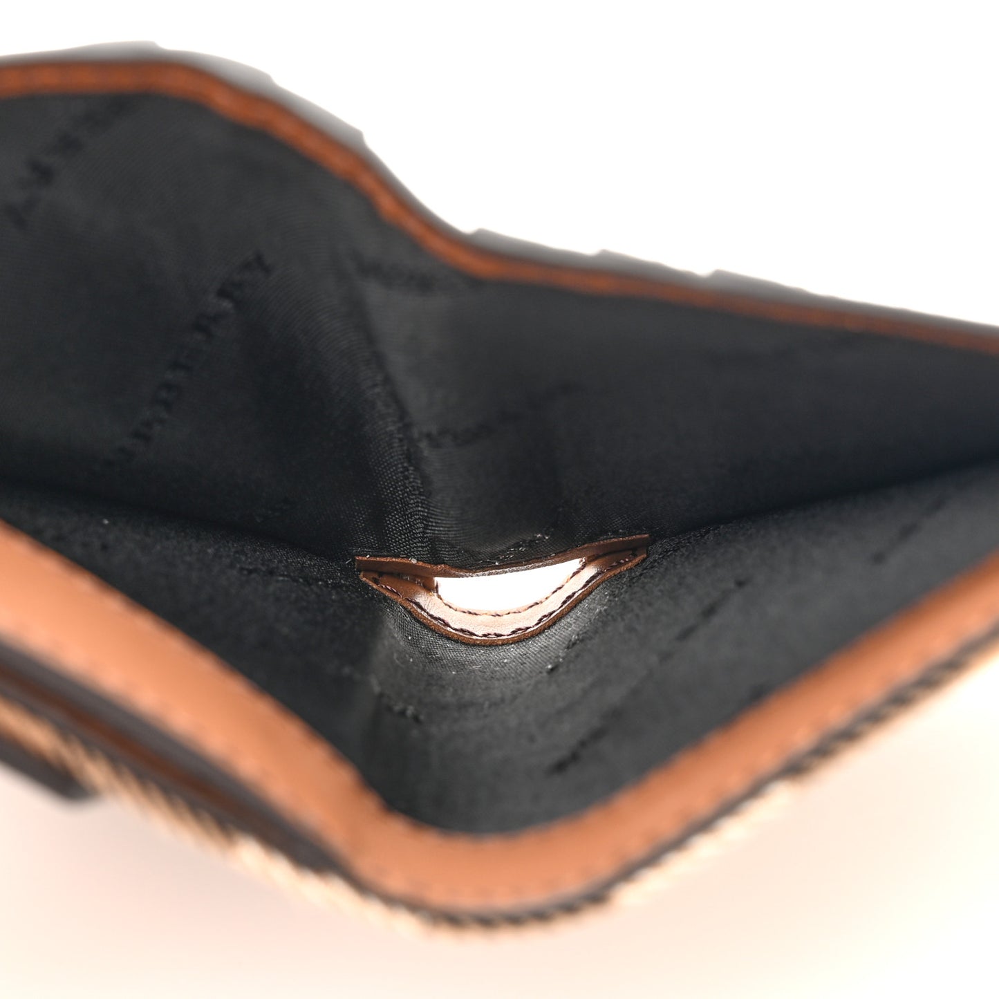 House Check Luna French Wallet Brown