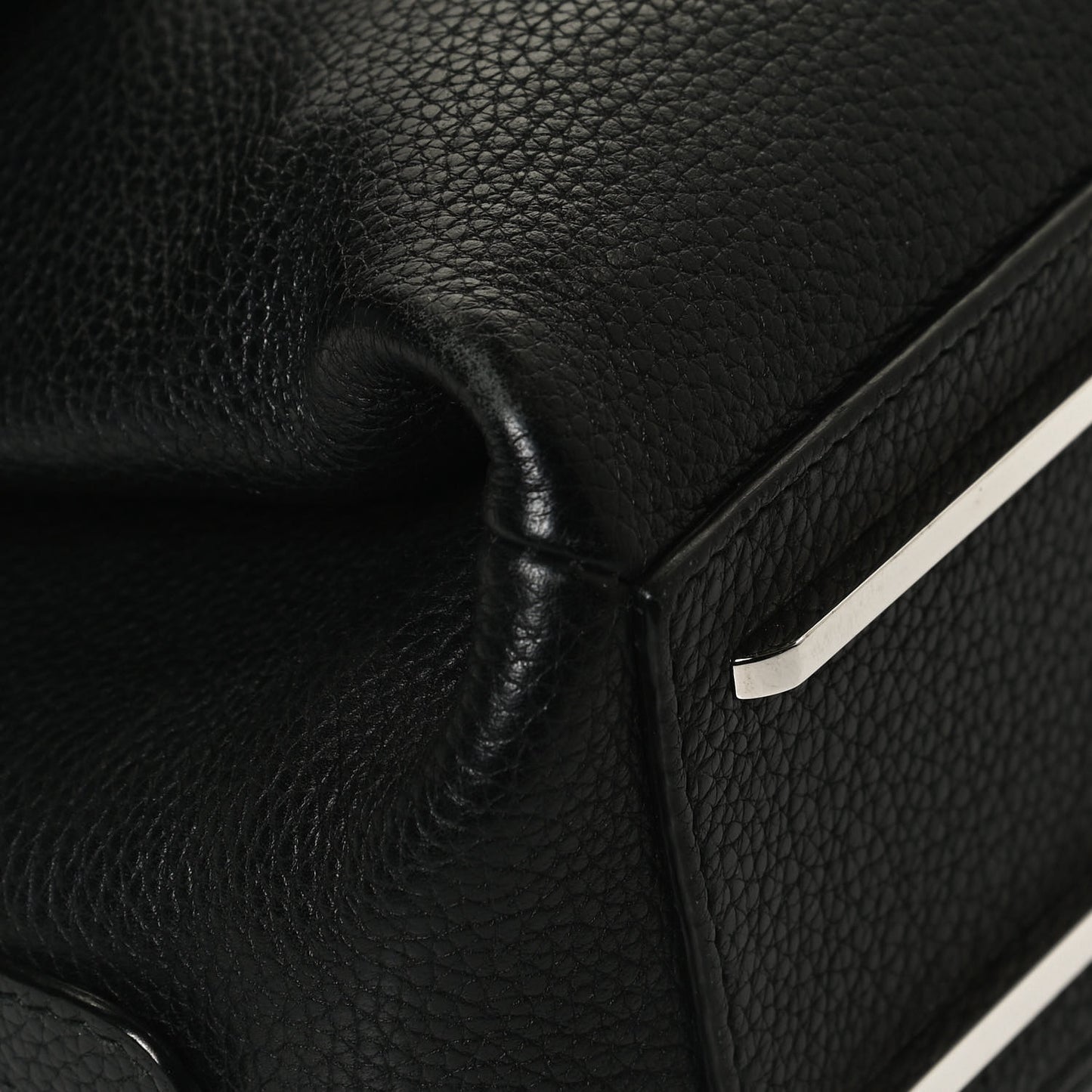 Grained Calfskin Le Dix Mini Soft Cartable Crossbody Black