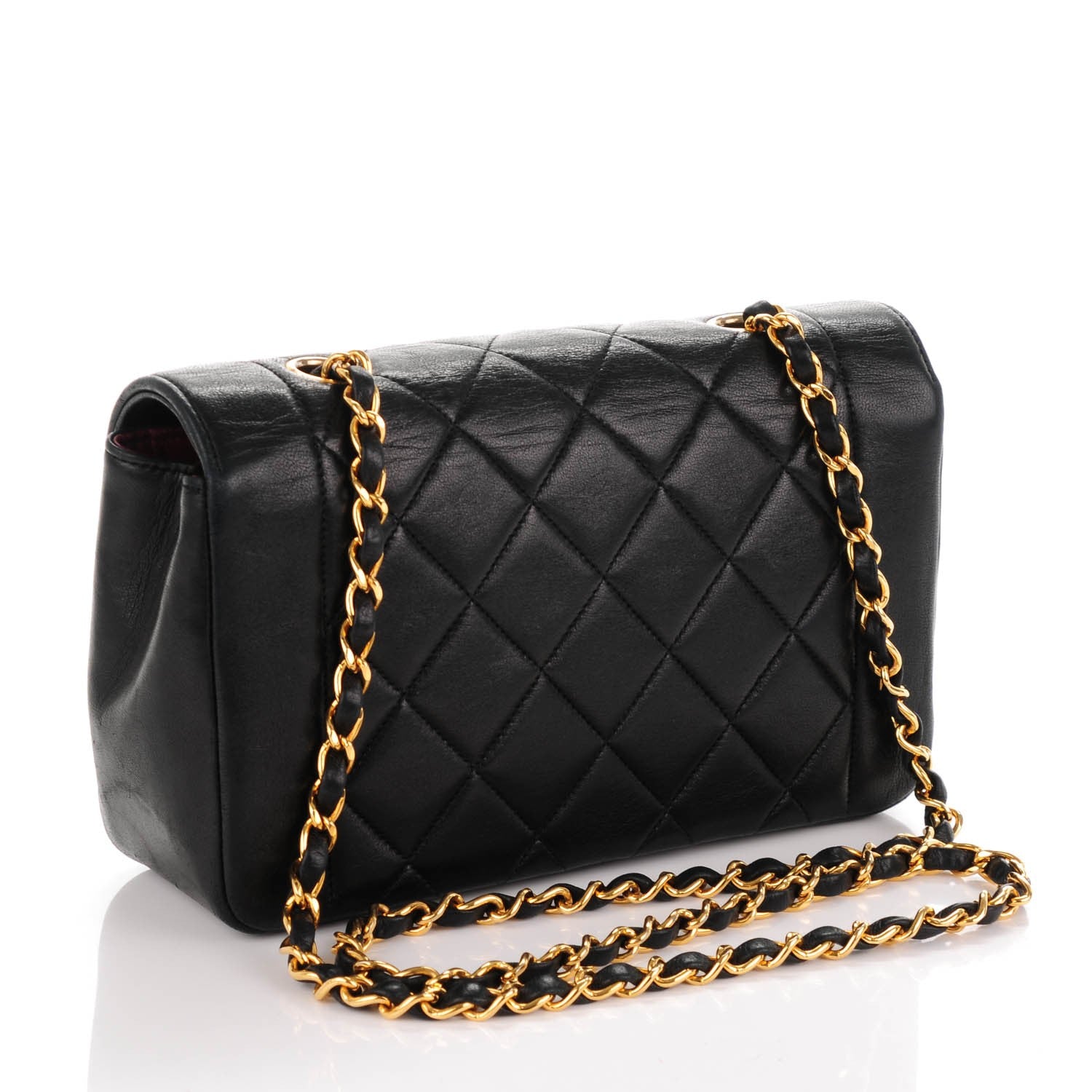 Chanel Lambskin Quilted Small Single Flap Black 3 of 7