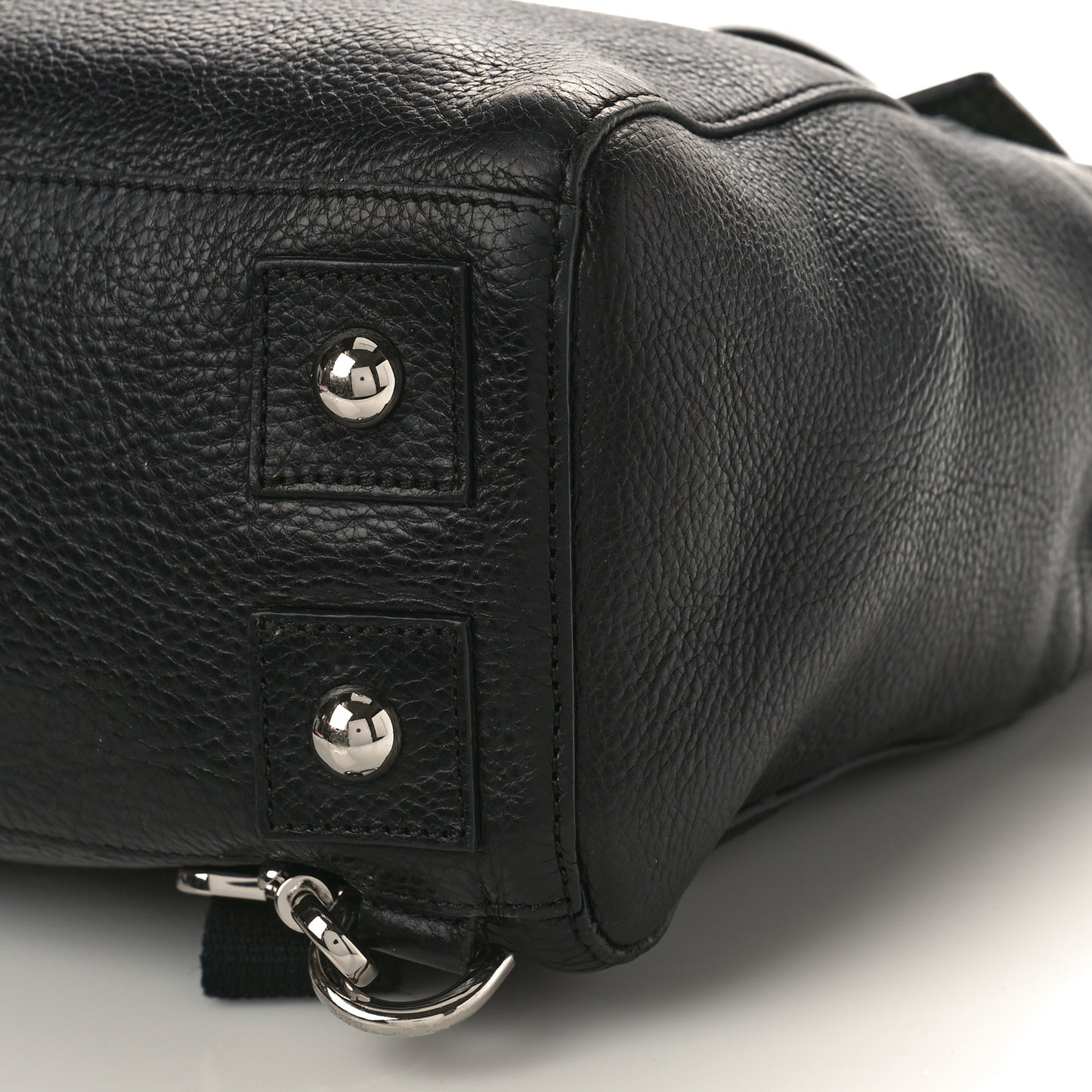 Natural Leather Cara Delevingne Convertible Satchel Black