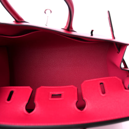 Hermes Madame Calfskin Birkin Sellier 25 FRAMBOISE 5 of 10