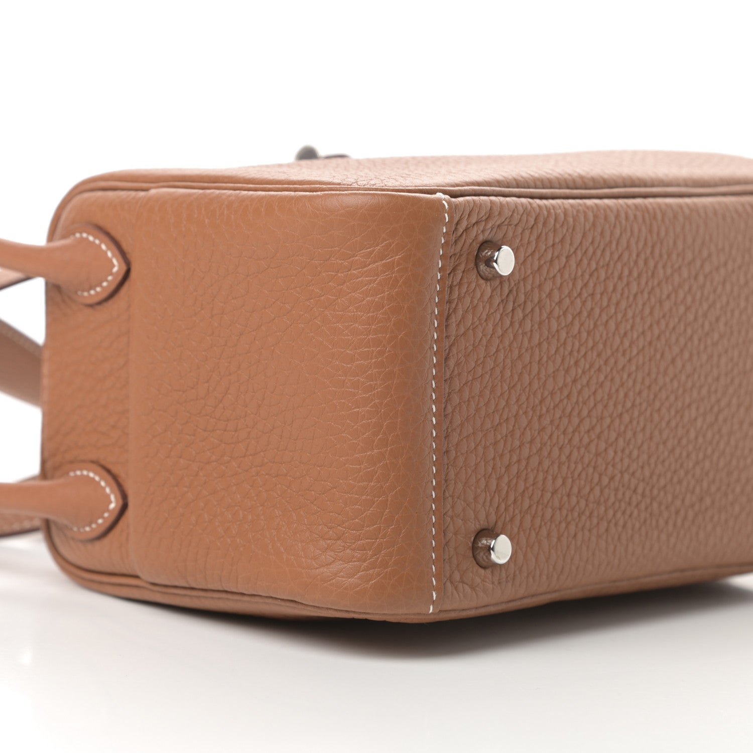 Hermes Taurillon Clemence Mini Lindy 20 Gold 9 of 11