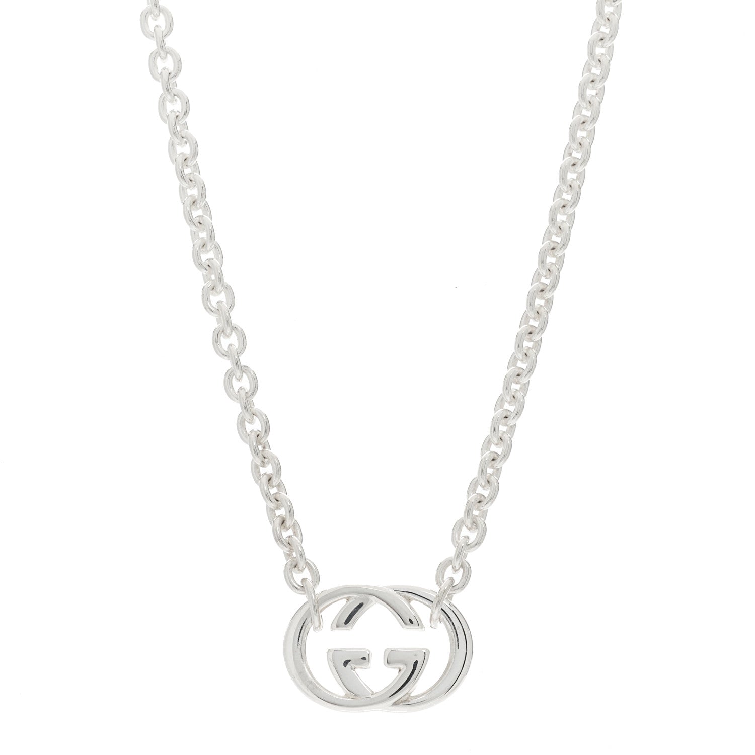 Gucci Sterling Silver Britt Necklace 1 of 4