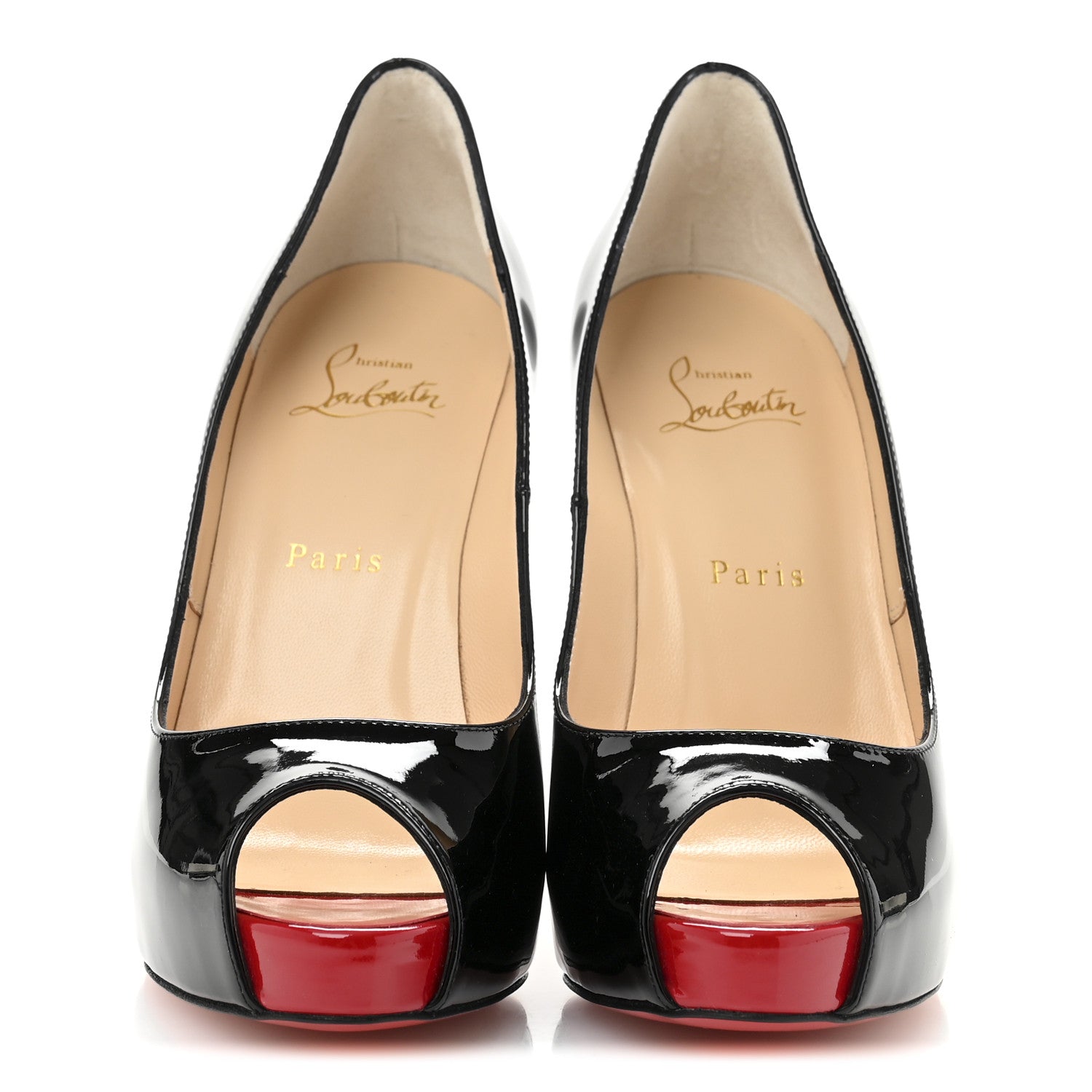 Christian Louboutin Patent New Very Prive 120 Pumps 38 Black 2 of 9