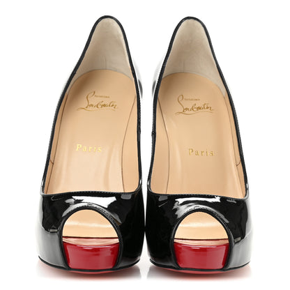 Christian Louboutin Patent New Very Prive 120 Pumps 38 Black 2 of 9