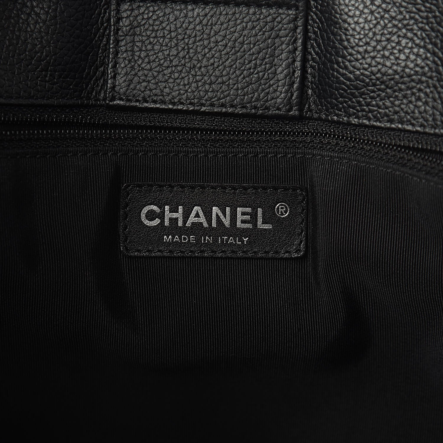 Chanel Calfskin Cerf Executive Shopper Tote Black 7 of 11