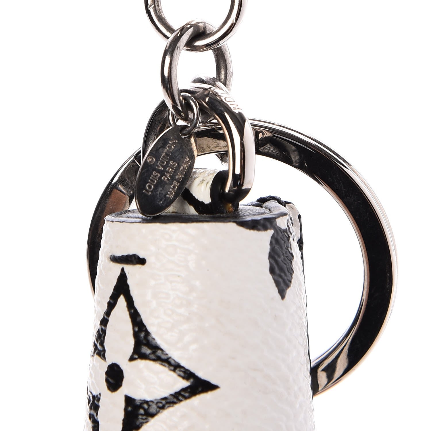 Louis Vuitton Monogram Tassel Bag Charm White 6 of 7