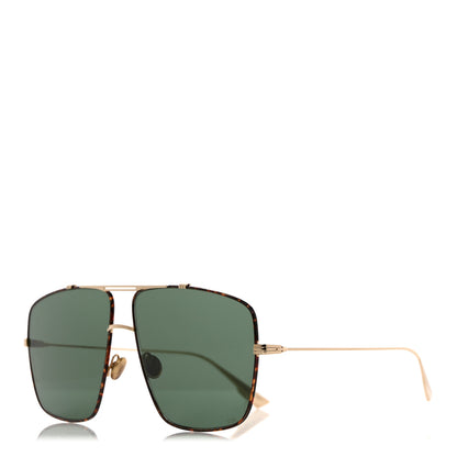 Christian Dior Metal Monsieur 2 Sunglasses Light Gold Havana 1 of 8