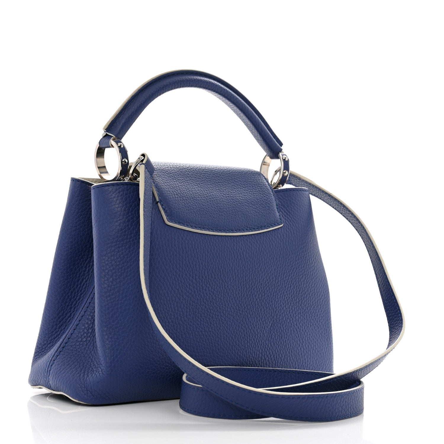 Louis Vuitton Taurillon Capucines BB Blue 3 of 12