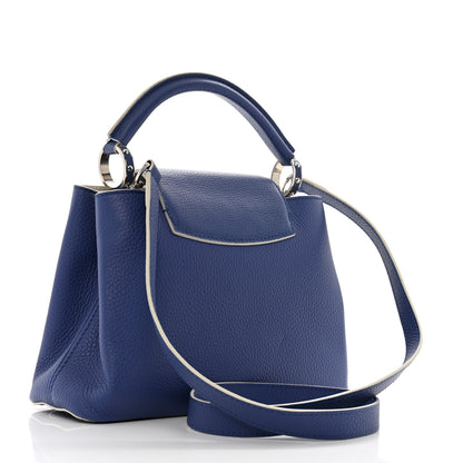 Louis Vuitton Taurillon Capucines BB Blue 3 of 12