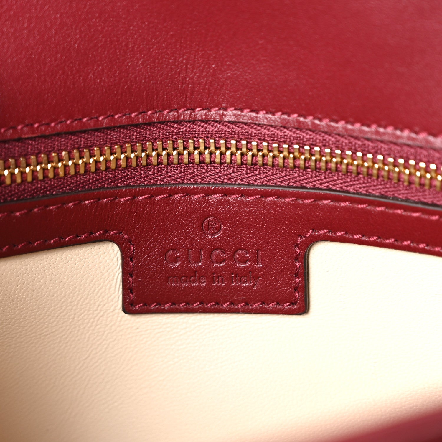 Gucci Calfskin Matelasse Small GG Marmont Shoulder Bag Ancora Red 6 of 10
