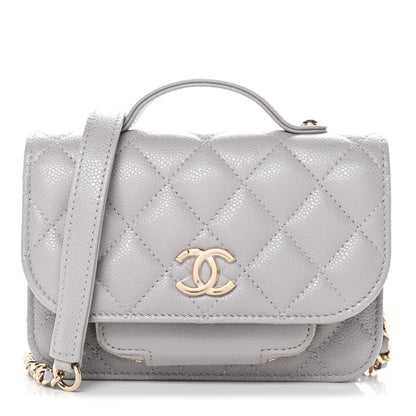 Chanel Caviar Quilted Mini Business Affinity Flap Grey 1 of 12