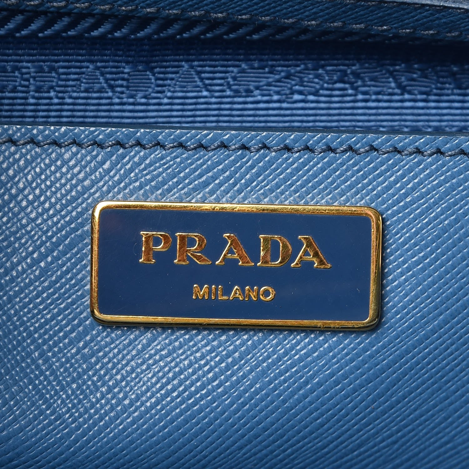 Prada Saffiano Large Galleria Double Zip Tote Cobalto 6 of 16