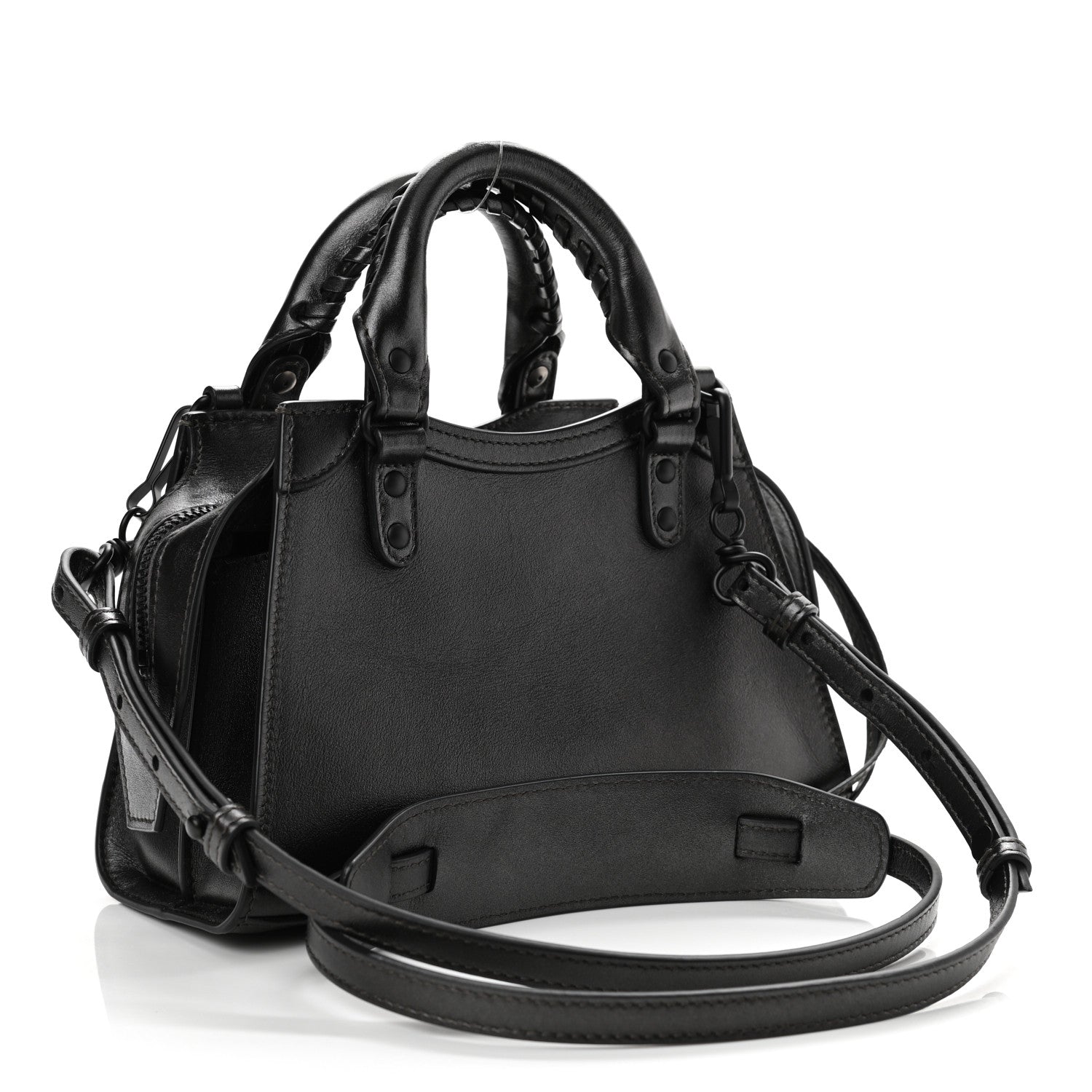 Balenciaga Smooth Calfskin Neo Classic Black Hardware Mini City Gunmetal 3 of 11